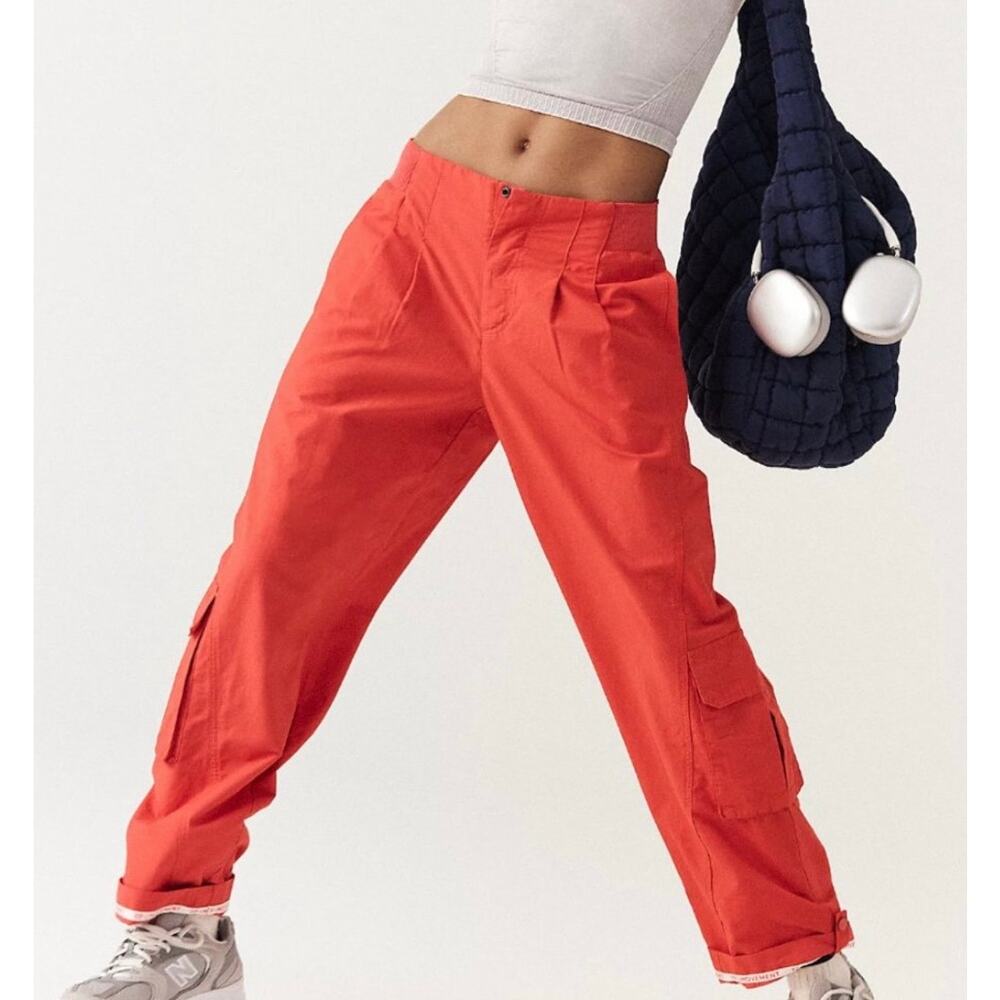 FP Movement by Free People Coral Wide-Leg Cargo Pants